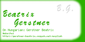 beatrix gerstner business card